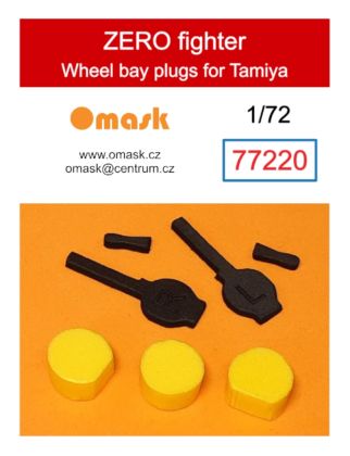 1:72 Zero fighter wheel bay plugs (for Tamiya)