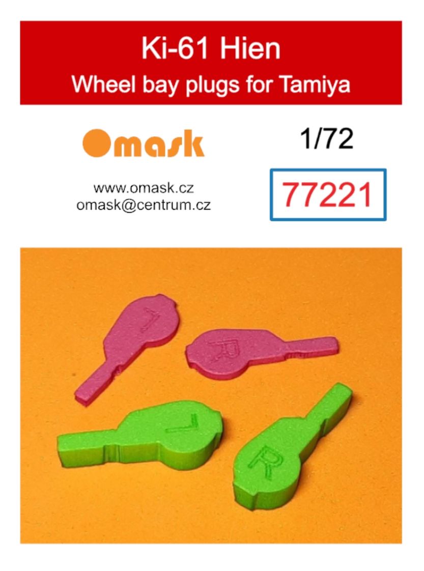 1:72 Ki-61 Hien wheel bay plugs (for Tamiya)