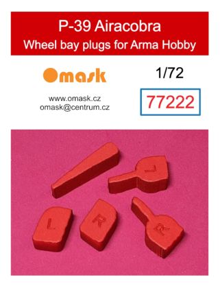 1:72 P-39 Airacobra wheel bay plugs (for Arma Hobby)