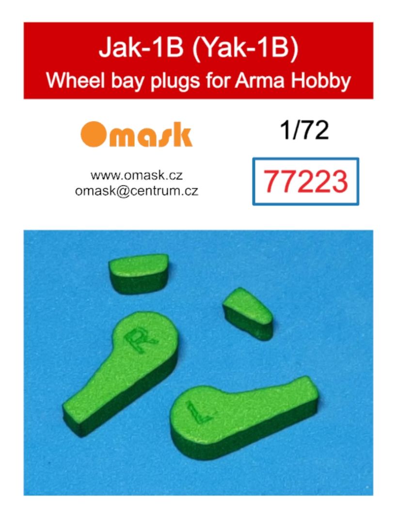 1:72 Jak-1B (Yak-1B) wheel bay plugs (for Arma Hobby)