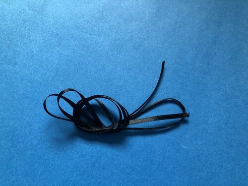 1:24 SEAT BELTS MATERIAL 3MM - BLACK