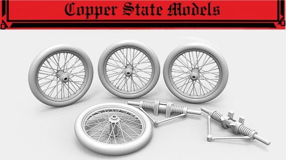 1:32 CAUDRON SPOKED WHEELS