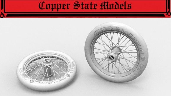 1:35 GERMAN 610X85 SPOKED WHEELS