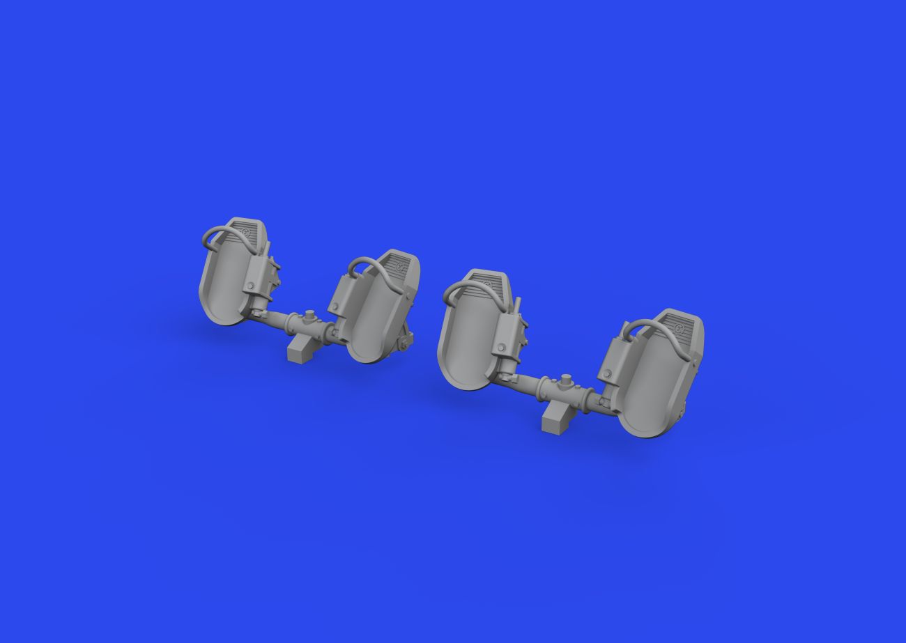 1:32 Messerschmitt Bf-109E rudder pedals early PRINT