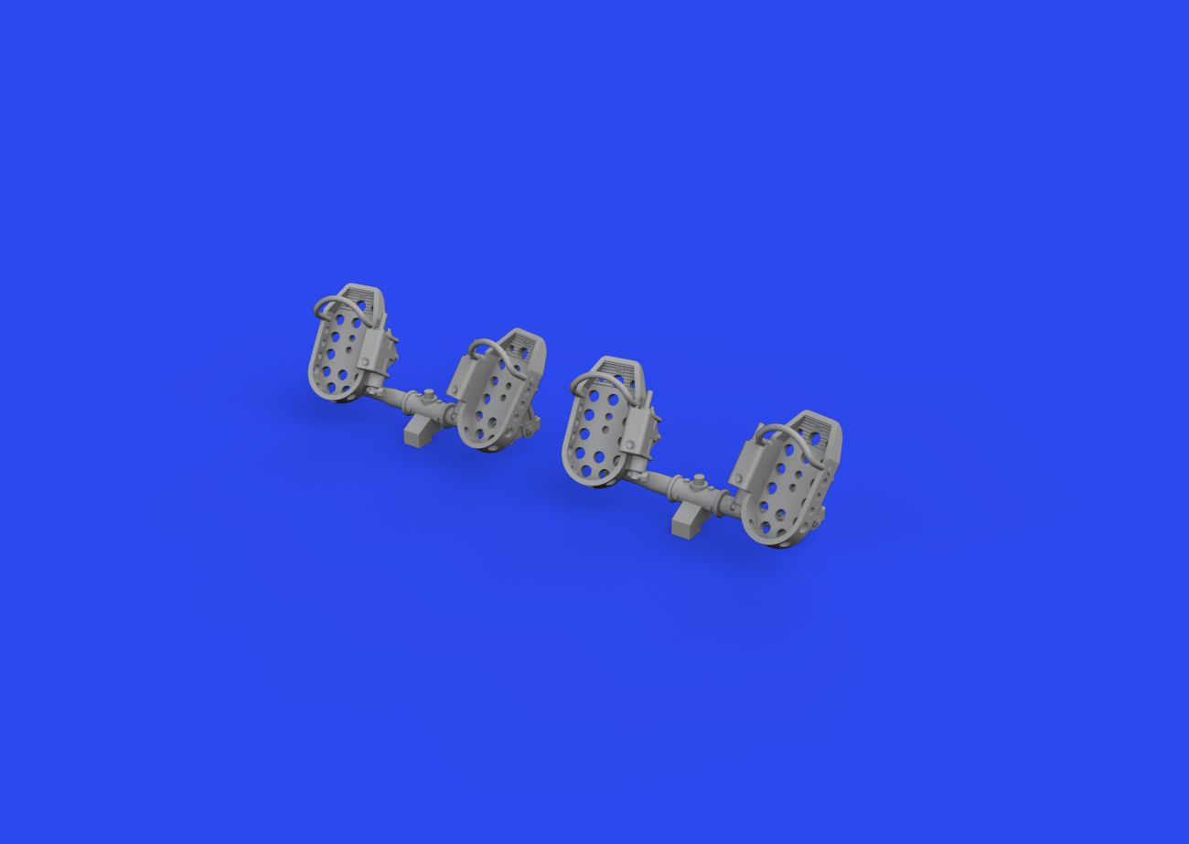 1:32 Messerschmitt Bf-109E rudder pedals late PRINT