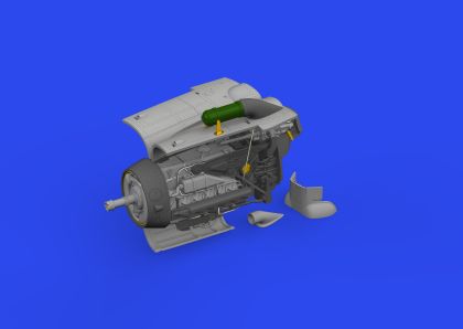 1:72 Bf-109G-6 engine PRINT