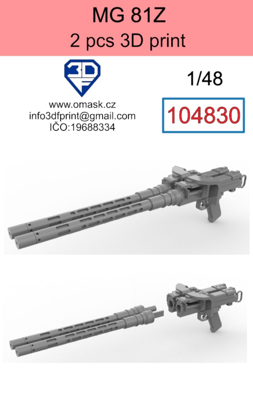 1:48 MG-81Z (2 pcs) 3D print