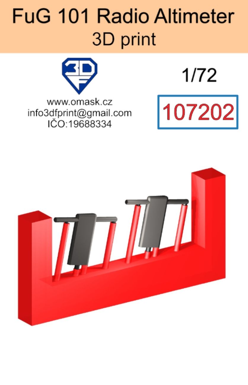 1:72 FuG 101 Radio Altimeter (3D print)
