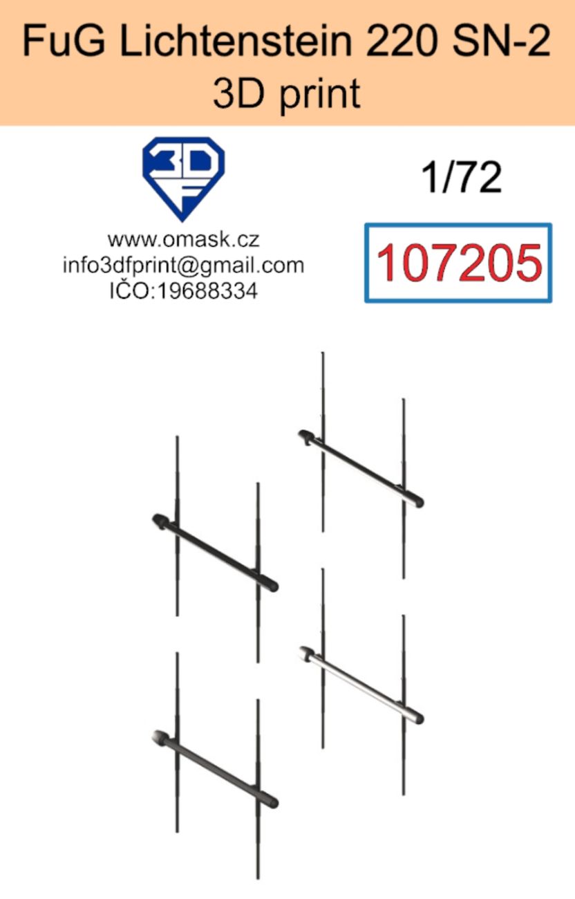 1:72 FuG 220 Lichtenstein SN-2 (3D print)