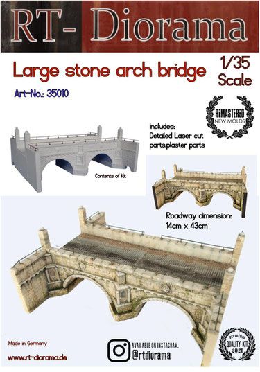 1:35 Large Stone arch bridge