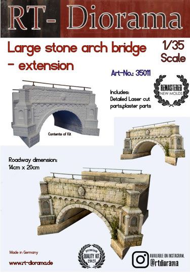 1:35 Large Stone arch bridge - extension