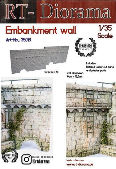 1:35 Embankment wall (4pcs)