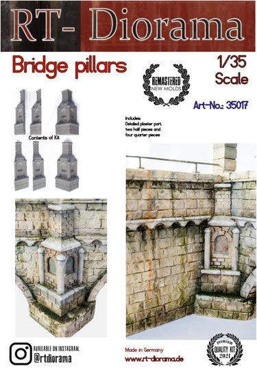 1:35 Bridge Pillars (6pcs)