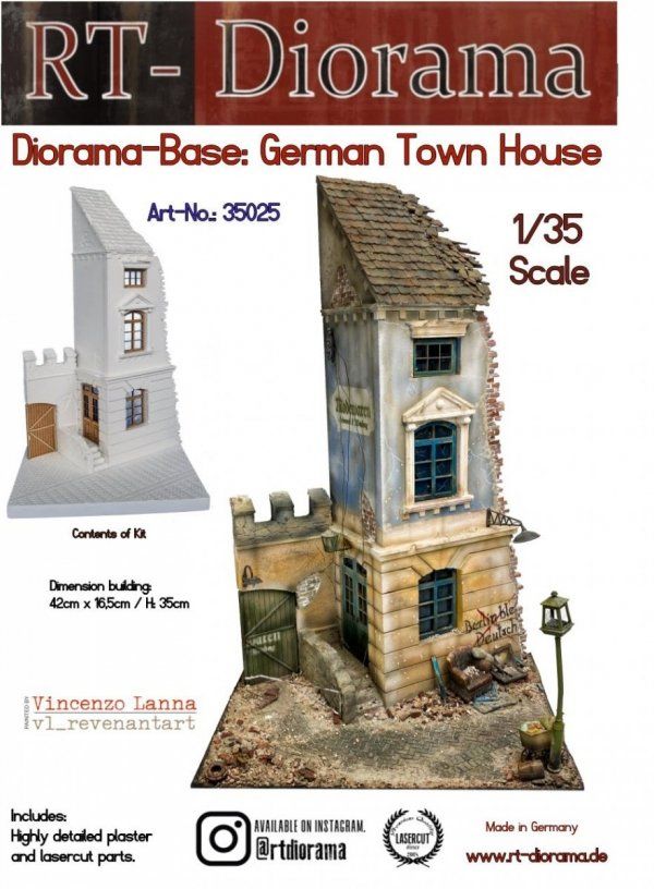 1:35 Diorama-Base: German Town House