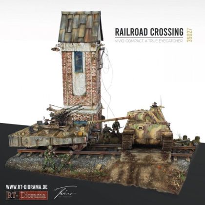1:35 Diorama-Base: Railroad Crossing