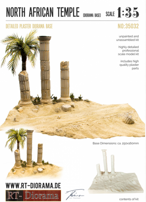 1:35 Diorama Base: North African Temple