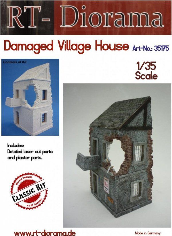 1:35 Damaged Village House