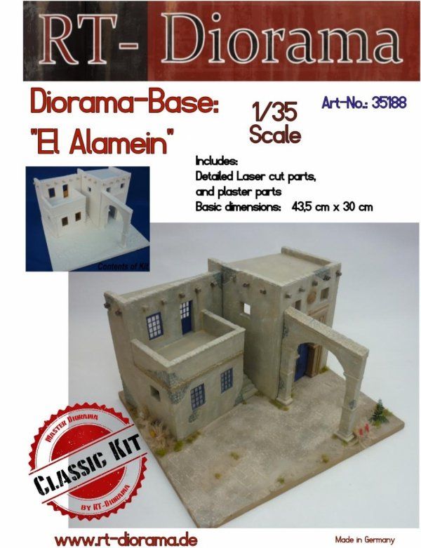 1:35 Diorama-Base: El Alamein