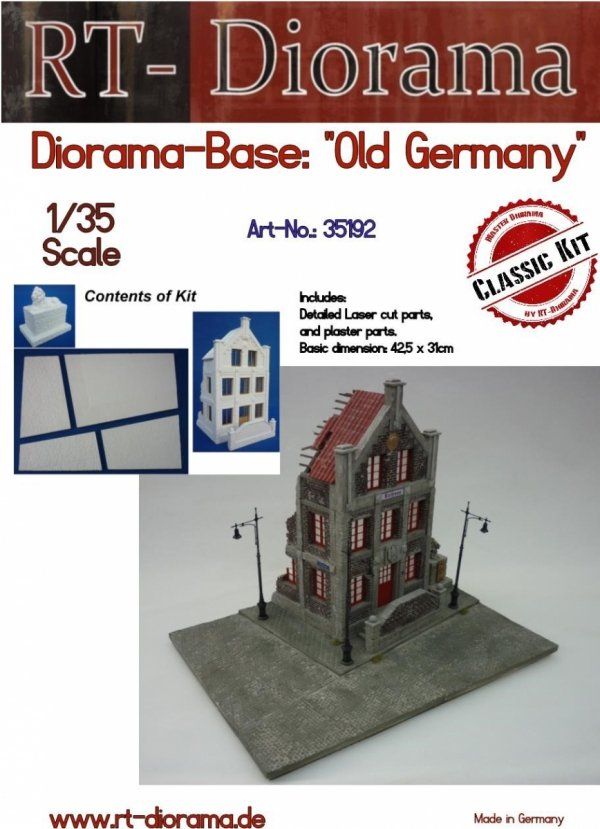 1:35 Diorama-Base: Old Germany
