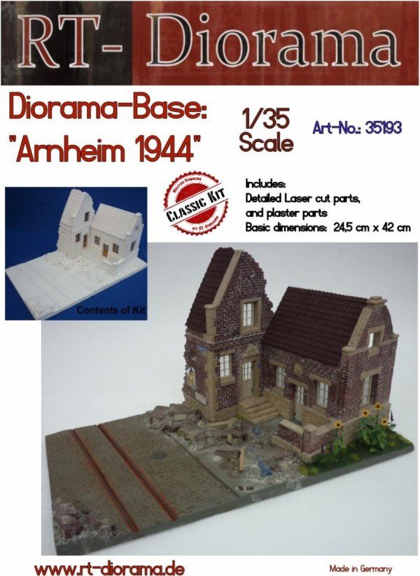 1:35 Diorama-Base: Arnheim 1944
