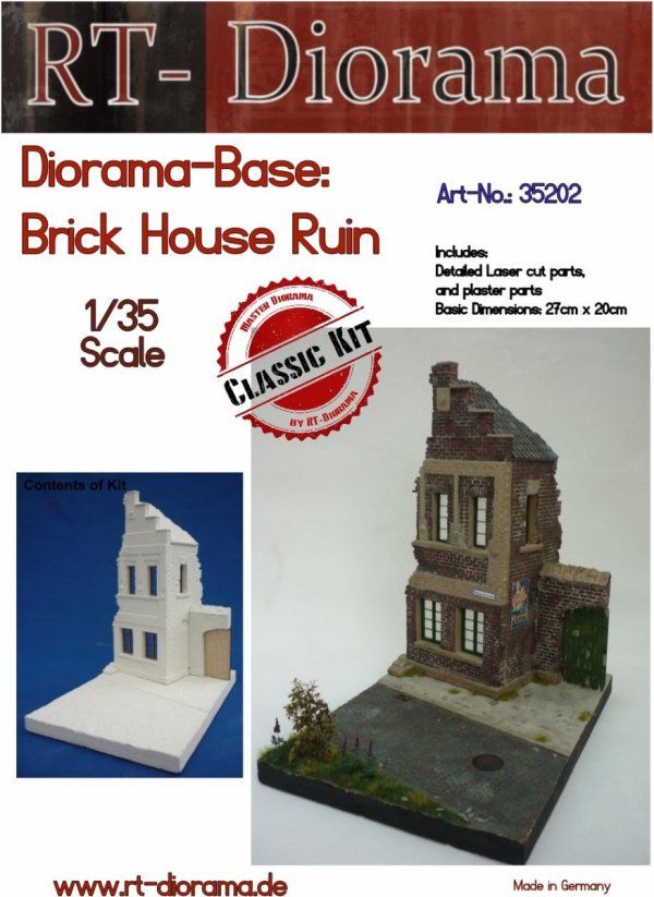 1:35 Diorama-Base:Brick House Ruin