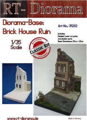 1:35 Diorama-Base:Brick House Ruin