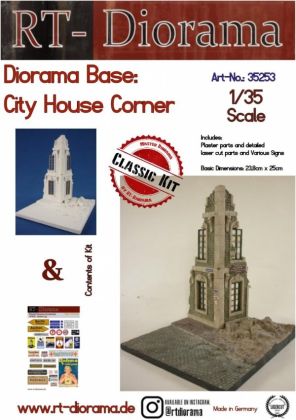 1:35 Diorama-Base: Cityhouse Corner