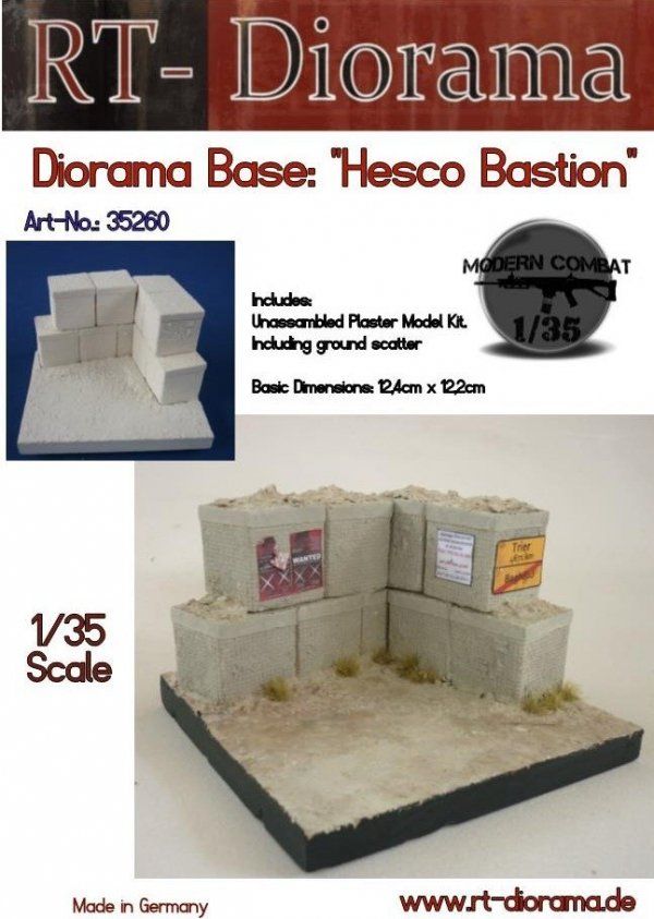 1:35 Diorama-Base: Hesco Bastion