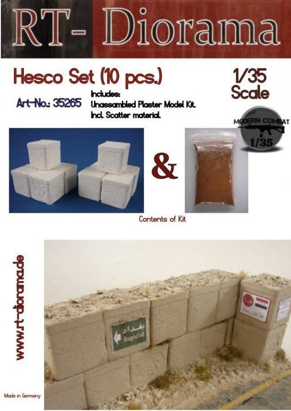 1:35 Hescos Set (10 pcs)
