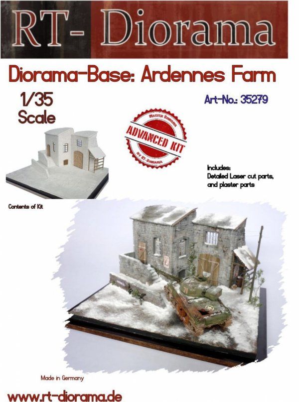 1:35 Diorama Base: Ardennes Farm