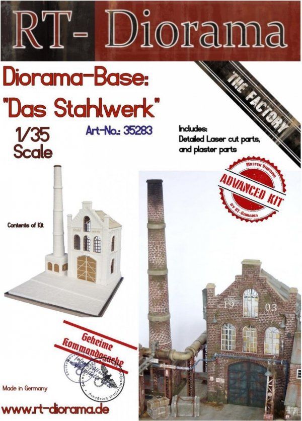 1:35 Diorama-Base: Das Stahlwerk