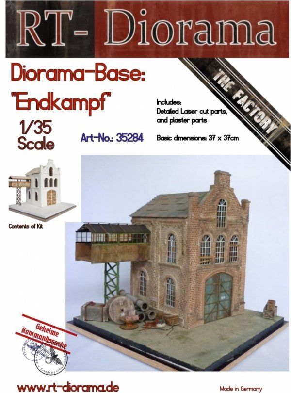 1:35 Diorama-Base: Endkampf
