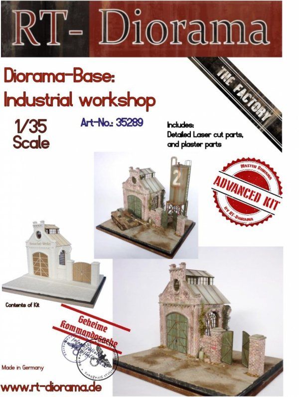 1:35 Diorama-Base: Industrial Workshop