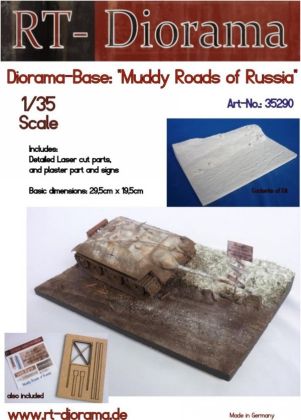 1:35 Diorama-Base: Muddy Roads of Russia