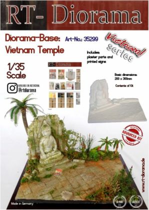 1:35 Diorama Base: Vietnam Templ