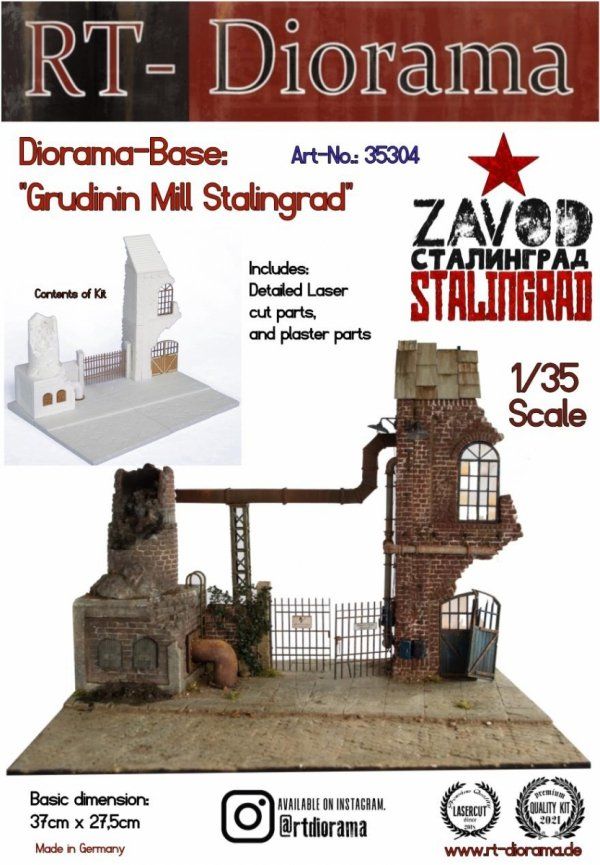 1:35 Diorama-Base: Grudinin Mill Stalingrad