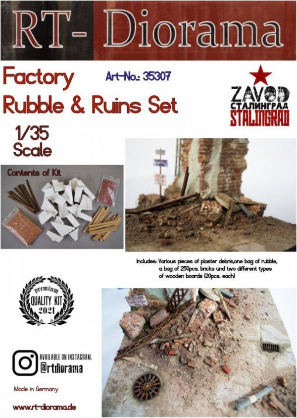 1:35 Factory Rubble & Ruins Set