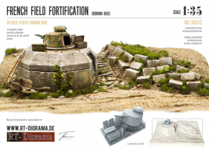 1:35 Diorama Base: French Field Fortification