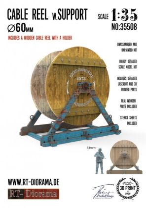 1:35 Cable Reel w. Support Ø60mm
