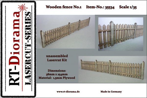 1:35 Wooden fence No.1