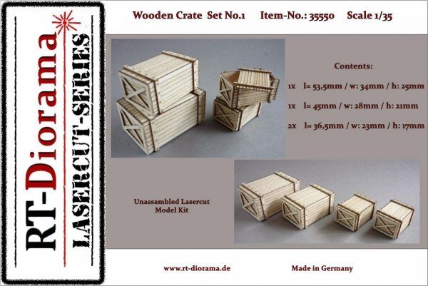 1:35 Wooden Crate Set No.1