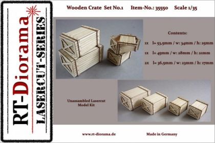 1:35 Wooden Crate Set No.1