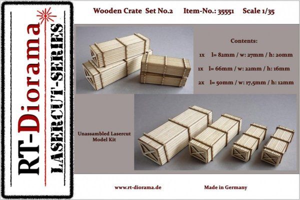 1:35 Wooden Crate Set No.2