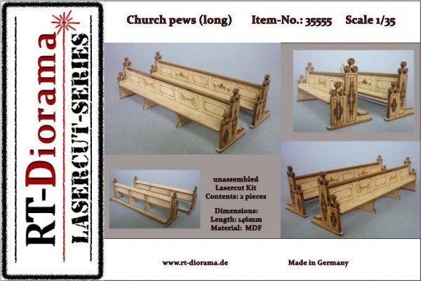1:35 Church pews (long)
