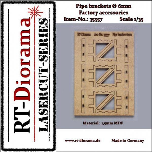 1:35 Pipe brackets (6mm)