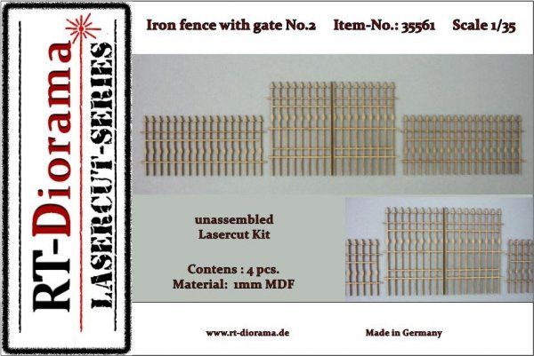 1:35 Iron fence with gate No.2