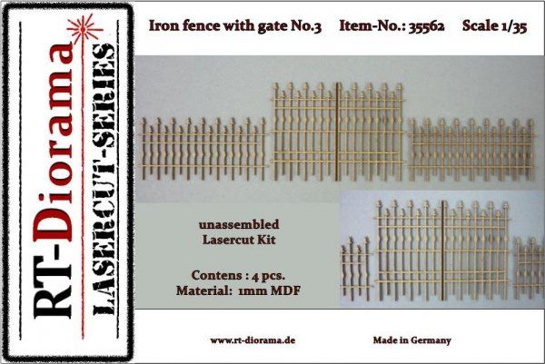 1:35 Iron fence with gate No.3