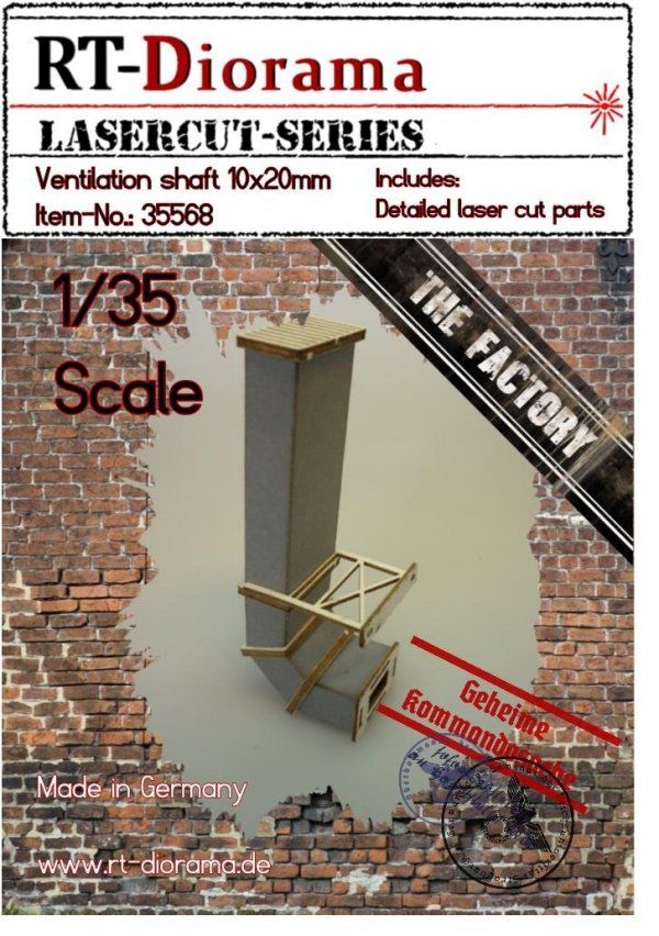 1:35 Ventilation shaft 10x20mm