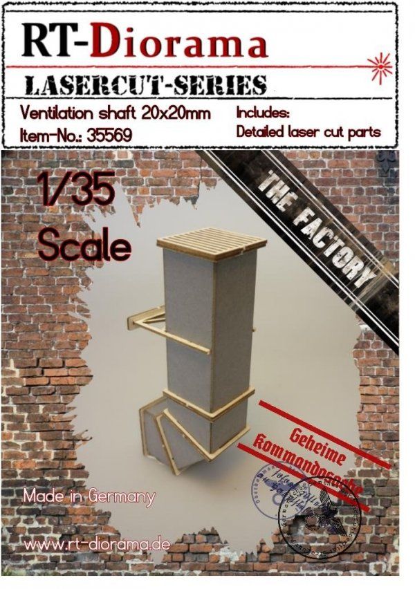 1:35 Ventilation shaft 20x20mm