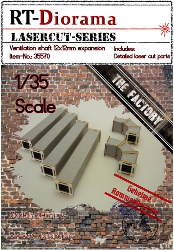 1:35 Ventilation shaft 12x12mm expansion
